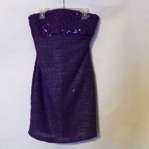 Purple mini dress